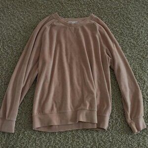 Women's Pink and Tan Sweatshirt